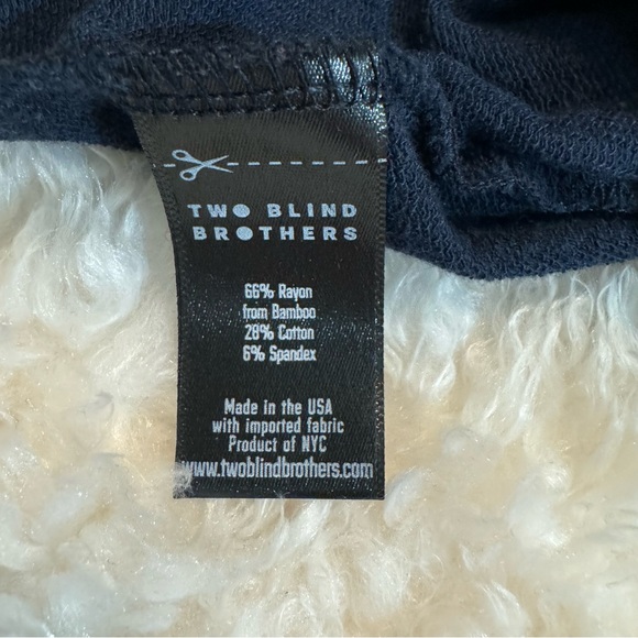 Two Blind Brothers Men's French Terry Jogger in Navy Size Medium - Picture 10 of 13